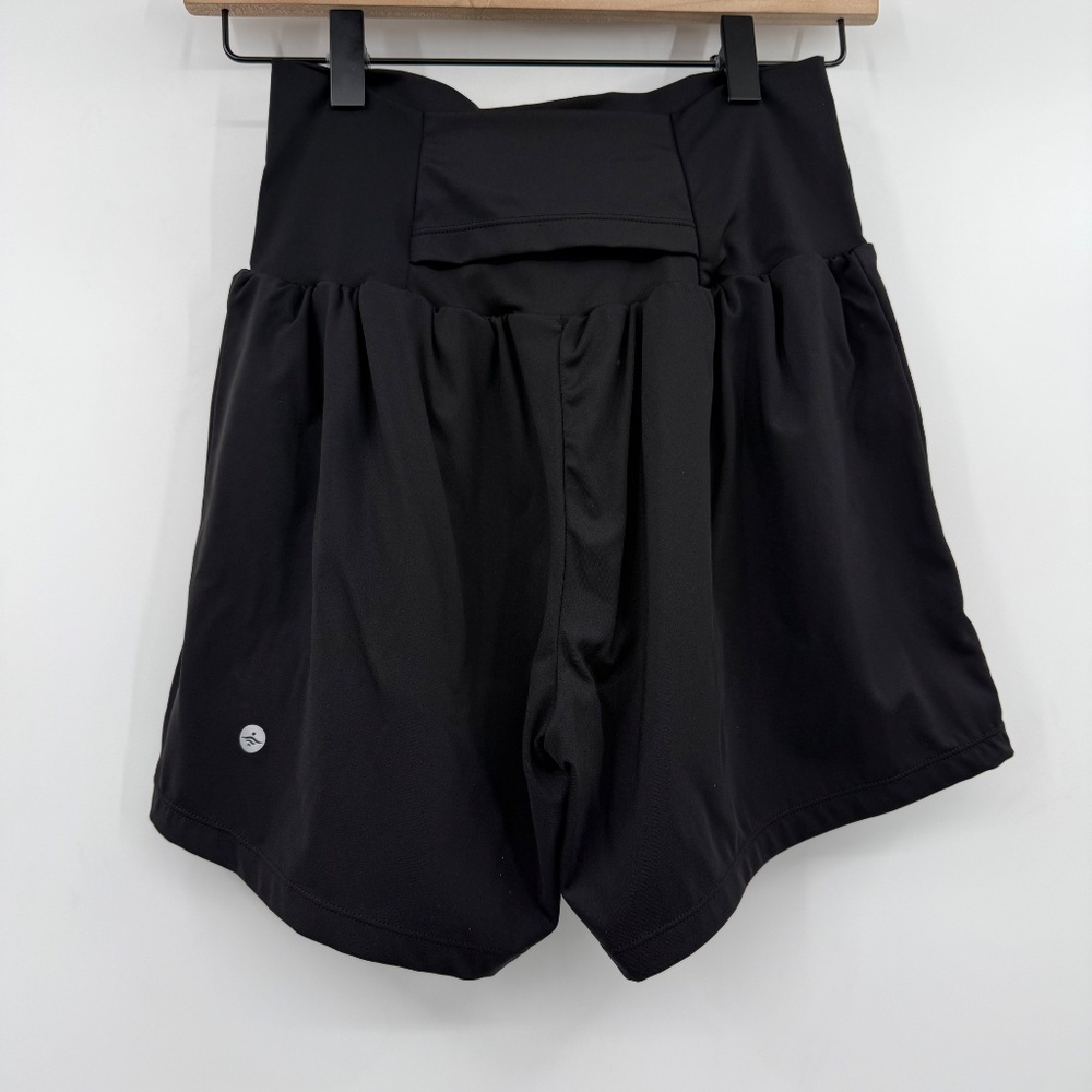 Halara Shorts Women Small Black HighWaist Stretch Performance Active Gym Workout - Picture 2 of 9